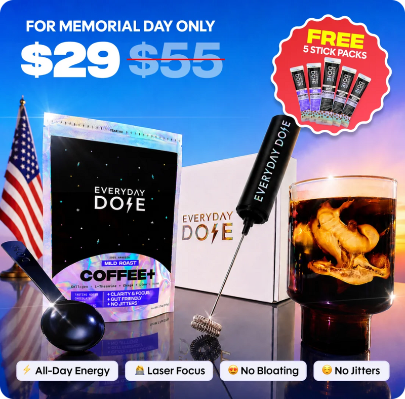 Coffee+ Mild Roast Starter Kit (30 Servings) - Clean Set
